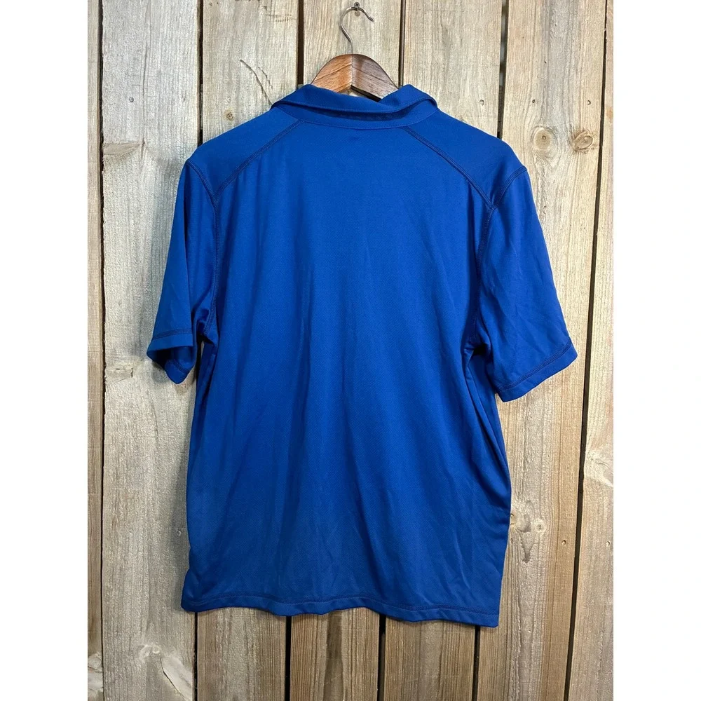 The North Face Mens FlashDry Blue Short Sleeve Polo Shirt NF00CE7Q Large